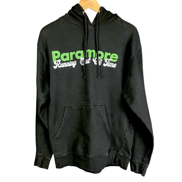 Paramore Running Out of Time Band Hoodie - Black - Size Medium - Picture 1 of 6